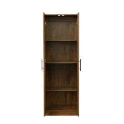 Modern 70.87 in. H Walnut Freestanding Kitchen Cabinet Accent Storage Cabinet with 2 Doors and 4 Shelves by Tidoin -Cheap Tidoin Store walnut tidoin accent cabinets js ydw3 0078 77 1000