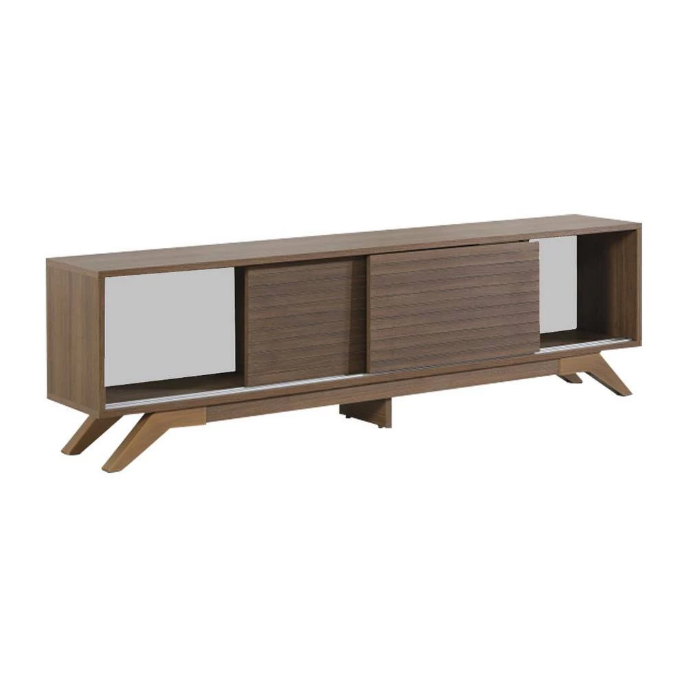 Modern 67 in. Wood Walnut TV Stand with 2 Doors Fits TV's up to 70 in. by Tidoin 6 Modern 67 in. Wood Walnut TV Stand with 2 Doors Fits TV's up to 70 in. by Tidoin - Image 4
