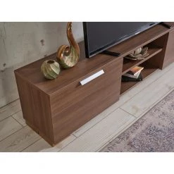 Modern 67 in. Wood Walnut TV Stand with 2 Storage Shelves and 2 Doors Fits TV's up to 70 in. by Tidoin -Cheap Tidoin Store walnut tidoin tv stands fur ydb0 497 4f 1000