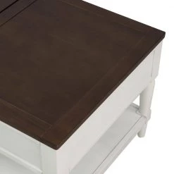 38.2 in. L White and Brown 18 in. H Rectangle Solid Wood Lift Top Coffee Table with 1 Build in Drawer and 1-Shelf by Magic Home 18 38.2 in. L White and Brown 18 in. H Rectangle Solid Wood Lift Top Coffee Table with 1 Build in Drawer and 1-Shelf by Magic Home -Cheap Tidoin Store white and black magic home coffee tables csx u 193718aap 76 1000