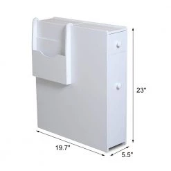 White Space Saving Storage Side Cabinet for Bathroom, Kitchen and Living Room by Magic Home -Cheap Tidoin Store white magic home accent cabinets cs glt18820wh c3 1000