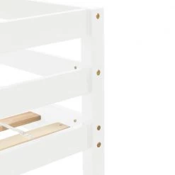 White Loft Bed Twin Size with Guard Rail Ladder and No Box Spring Needed by Magic Home 12 White Loft Bed Twin Size with Guard Rail Ladder and No Box Spring Needed by Magic Home -Cheap Tidoin Store white magic home loft beds cs mf194231aab 1f 1000