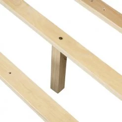 White Full Size Wood Platform Bed with 2 Drawers by Magic Home -Cheap Tidoin Store white magic home platform beds cs wf192969aak 1f 1000