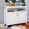 White Kitchen Storage Sideboard and Buffet Server Cabinet with 2-Shelves by Magic Home -Cheap Tidoin Store white magic home sideboards buffet tables cs w28209580 64 1000
