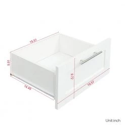 Modern 70.87 in. H White Freestanding Kitchen Cabinet Accent Storage Cabinet with 2 Doors and 2 Drawers by Tidoin -Cheap Tidoin Store white tidoin accent cabinets js ydw3 0071 1f 1000