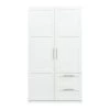 Modern 70.87 in. H White Freestanding Kitchen Cabinet Accent Storage Cabinet with 2 Doors and 2 Drawers by Tidoin -Cheap Tidoin Store white tidoin accent cabinets js ydw3 0071 64 1000