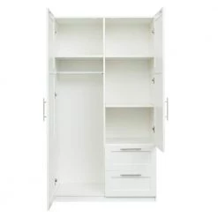 Modern 70.87 in. H White Freestanding Kitchen Cabinet Accent Storage Cabinet with 2 Doors and 2 Drawers by Tidoin -Cheap Tidoin Store white tidoin accent cabinets js ydw3 0071 77 1000