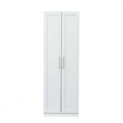 Modern 70.87 in. H White Freestanding Kitchen Cabinet Accent Storage Cabinet with 2 Doors and 4 Shelves by Tidoin