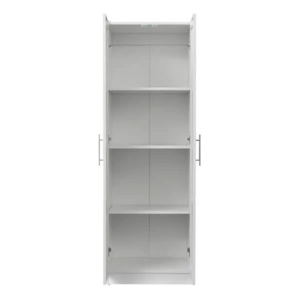 Modern 70.87 in. H White Freestanding Kitchen Cabinet Accent Storage Cabinet with 2 Doors and 4 Shelves by Tidoin 5 Modern 70.87 in. H White Freestanding Kitchen Cabinet Accent Storage Cabinet with 2 Doors and 4 Shelves by Tidoin - Image 3