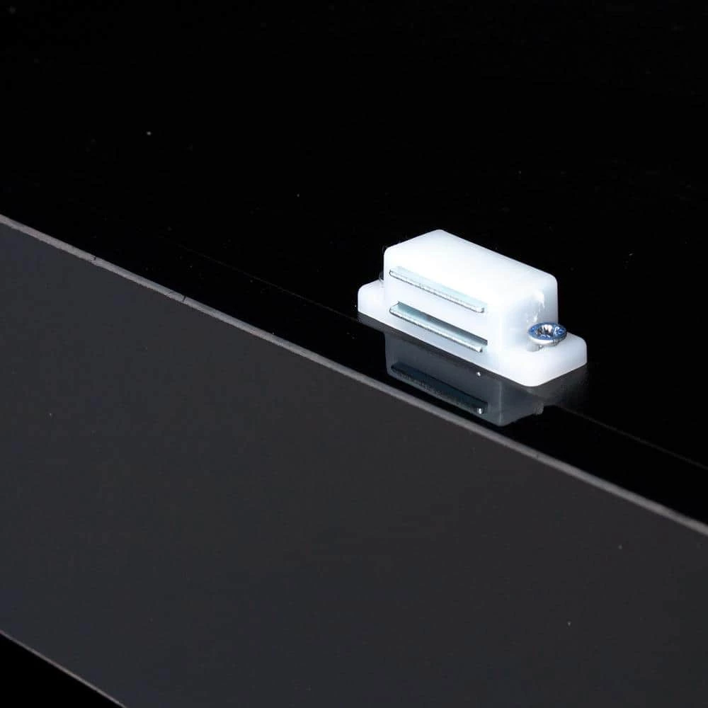 Modern 71.65 in. H Black Freestanding Kitchen Cabinet Accent Storage Cabinet with 2 Doors, 4 Shelves and LED Lights by Tidoin 10 Modern 71.65 in. H Black Freestanding Kitchen Cabinet Accent Storage Cabinet with 2 Doors, 4 Shelves and LED Lights by Tidoin - Image 8