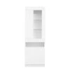 Modern 71.65 in. H White Freestanding Kitchen Cabinet Accent Storage Cabinet with 2 Doors, 4 Shelves and LED Lights by Tidoin -Cheap Tidoin Store white tidoin accent cabinets js ydw3 0091 64 1000