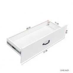 Modern 71.65 in. H White Freestanding Kitchen Cabinet Accent Storage Cabinet with 2 Doors, 2 Drawers and 6 Shelves by Tidoin -Cheap Tidoin Store white tidoin accent cabinets js ydw3 0114 1f 1000