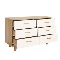 Modern 15.7 in. D x 47.2 in. W x 30.3 in. H White Wood Storage Cabinet with 6-Drawers by Tidoin -Cheap Tidoin Store white tidoin accent cabinets jxy ydw6s 006 77 1000