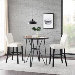 BX-Box 45.75 in. White High Back Upholstered Bar Stool with Leather Seat (Set of 2) by Tidoin -Cheap Tidoin Store white tidoin bar stools lzx ydgb 31wt 31 1000