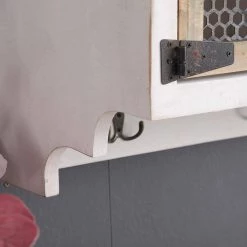 Modern 41.34 in. White Wood Entryway Coat Hook with 2 Doors by Tidoin -Cheap Tidoin Store white tidoin coat racks mag ydw1 9a56 1f 1000