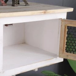 Modern 41.34 in. White Wood Entryway Coat Hook with 2 Doors by Tidoin -Cheap Tidoin Store white tidoin coat racks mag ydw1 9a56 4f 1000