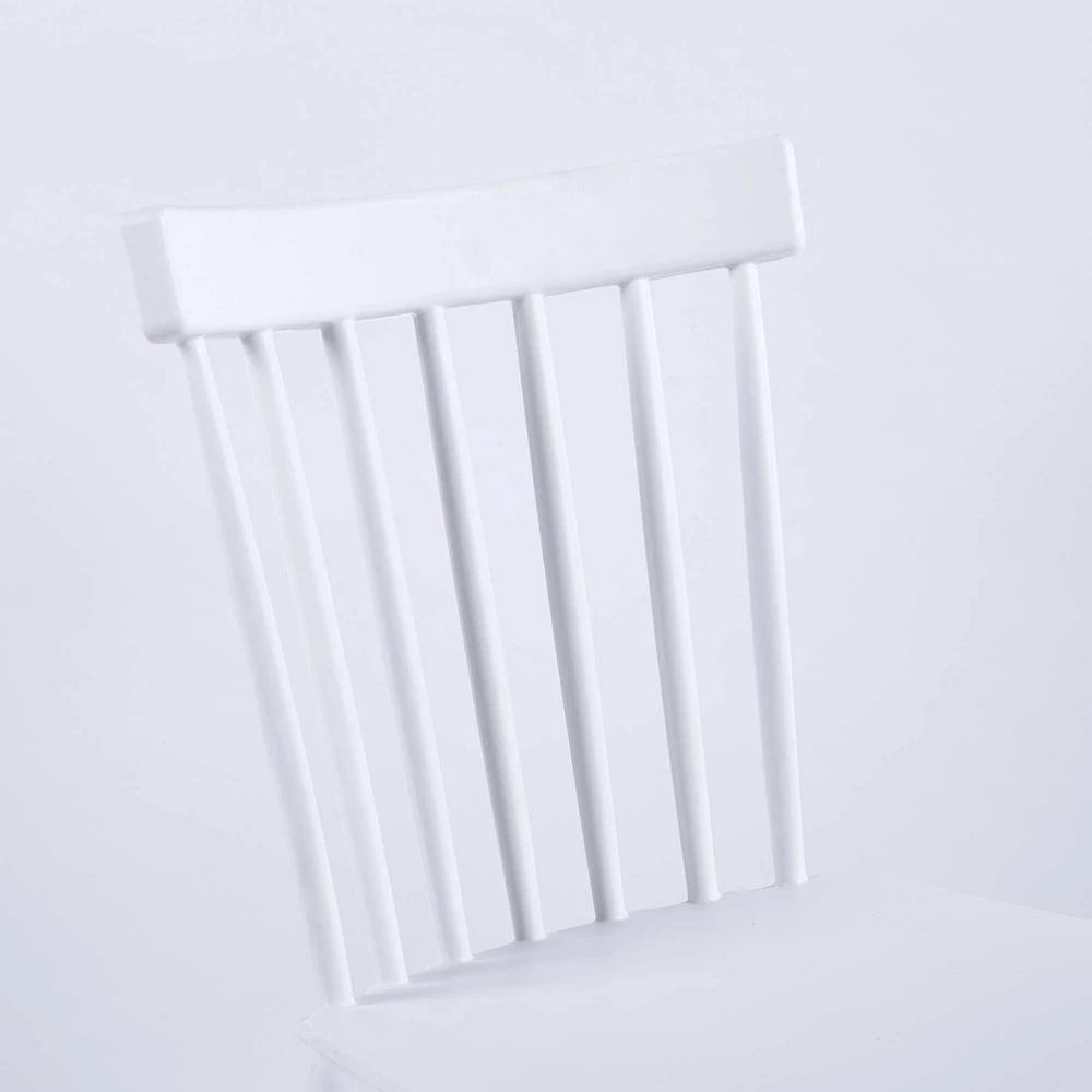 BX-Box Modern White Plastic High Back Dining Chair with Wood Leg (Set of 4) by Tidoin 7 BX-Box Modern White Plastic High Back Dining Chair with Wood Leg (Set of 4) by Tidoin - Image 5