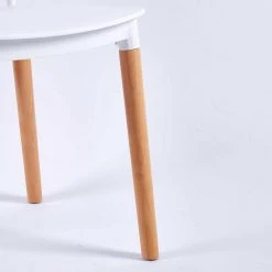 BX-Box Modern White Plastic High Back Dining Chair with Wood Leg (Set of 4) by Tidoin 14 BX-Box Modern White Plastic High Back Dining Chair with Wood Leg (Set of 4) by Tidoin -Cheap Tidoin Store white tidoin dining chairs bs ydw2 8228 44 1000