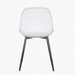 BX-Box Modern White Metal High Back Dining Chair (Set of 2) by Tidoin -Cheap Tidoin Store white tidoin dining chairs kld ydw3 719 44 1000