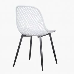 BX-Box Modern White Metal High Back Dining Chair (Set of 2) by Tidoin -Cheap Tidoin Store white tidoin dining chairs kld ydw3 719 fa 1000