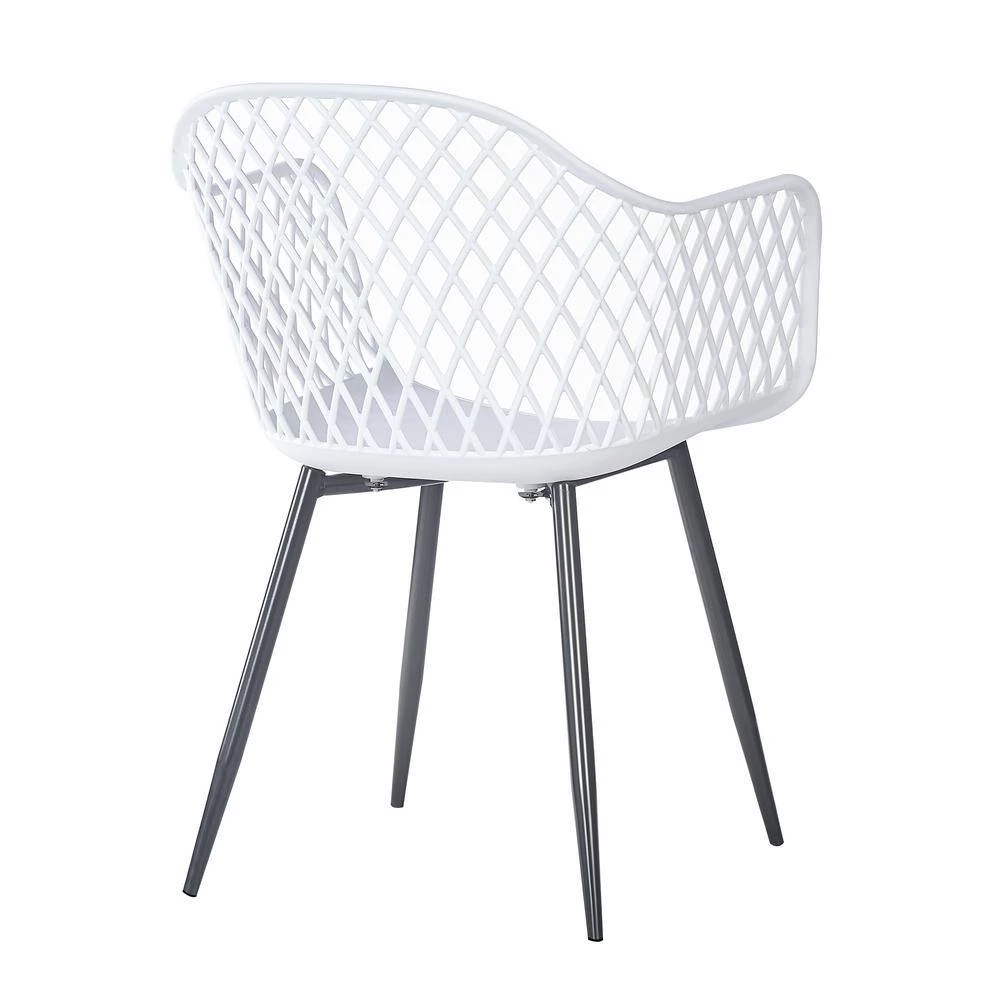 BX-Box Modern White Metal High Back Dining Chair (Set of 2) by Tidoin 7 BX-Box Modern White Metal High Back Dining Chair (Set of 2) by Tidoin - Image 5