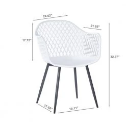 BX-Box Modern White Metal High Back Dining Chair (Set of 2) by Tidoin 13 BX-Box Modern White Metal High Back Dining Chair (Set of 2) by Tidoin -Cheap Tidoin Store white tidoin dining chairs kld ydw3 721 c3 1000