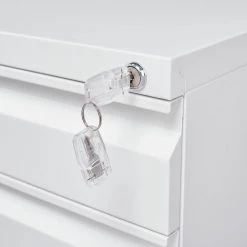 Modern 15.35 in. D x 19.69 in. W x 24.41 in. H White Metal File Cabinet with 3 Drawers by Tidoin -Cheap Tidoin Store white tidoin file cabinets db ydw5 2047 1f 1000