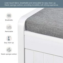 68.9 in. H White 3-in-1 Design Wood Hall Tree with 4 Hooks, 1 Shelf and 2 Storage Drawers by Tidoin -Cheap Tidoin Store white tidoin hall trees uc ydwf 3aak 76 1000