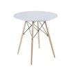 Modern 31.5 in. Round White Wood Top Dining Table with 3-Wood Legs by Tidoin -Cheap Tidoin Store white tidoin kitchen dining tables bs ydw2 5255 64 1000