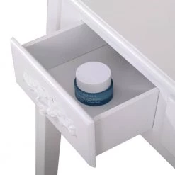 Modern 15.7 in. D x 29.5 in. W x 56.3 in. H White Wood Vanity Set with 4 Drawers, Mirror and Stool by Tidoin 17 Modern 15.7 in. D x 29.5 in. W x 56.3 in. H White Wood Vanity Set with 4 Drawers, Mirror and Stool by Tidoin -Cheap Tidoin Store white tidoin makeup vanities mz ydw1 9665 fa 1000