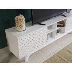 Modern 67 in. Wood White TV Stand with 2 Storage Shelves and 2 Doors Fits TV's up to 70 in. by Tidoin 14 Modern 67 in. Wood White TV Stand with 2 Storage Shelves and 2 Doors Fits TV's up to 70 in. by Tidoin -Cheap Tidoin Store white tidoin tv stands fur ydb0 492 1f 1000