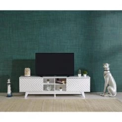 Modern 67 in. Wood White TV Stand with 2 Storage Shelves and 2 Doors Fits TV's up to 70 in. by Tidoin 15 Modern 67 in. Wood White TV Stand with 2 Storage Shelves and 2 Doors Fits TV's up to 70 in. by Tidoin -Cheap Tidoin Store white tidoin tv stands fur ydb0 492 31 1000
