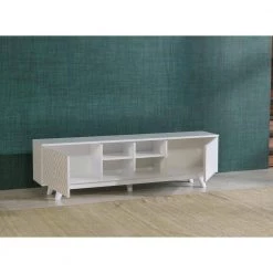 Modern 67 in. Wood White TV Stand with 2 Storage Shelves and 2 Doors Fits TV's up to 70 in. by Tidoin 11 Modern 67 in. Wood White TV Stand with 2 Storage Shelves and 2 Doors Fits TV's up to 70 in. by Tidoin -Cheap Tidoin Store white tidoin tv stands fur ydb0 492 77 1000