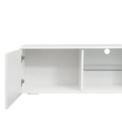 Modern 78.74 in. Wood White TV Stand with 2 Storage Doors Fits TV's up to 80 in. with 2 Shelves by Tidoin -Cheap Tidoin Store white tidoin tv stands js ydw3 0093 76 1000