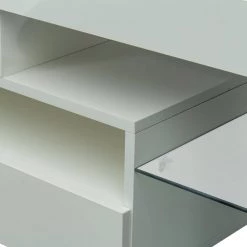 Modern 63 in. Wood White TV Stand Console Table with 2-Drawers Fits TV's up to 65 in. by Tidoin -Cheap Tidoin Store white tidoin tv stands js ydw3 3139 4f 1000