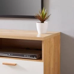 Modern 47.2 in. Wood White TV Stand with 2-Drawers and 2-Shelf Fits TV's up to 50 in. by Tidoin 20 Modern 47.2 in. Wood White TV Stand with 2-Drawers and 2-Shelf Fits TV's up to 50 in. by Tidoin -Cheap Tidoin Store white tidoin tv stands jxy ydw6s 026 76 1000