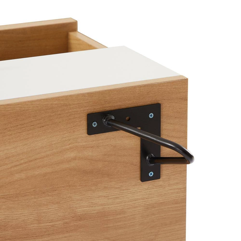 Modern 47.2 in. Wood White TV Stand with 2-Drawers and 2-Shelf Fits TV's up to 50 in. by Tidoin 10 Modern 47.2 in. Wood White TV Stand with 2-Drawers and 2-Shelf Fits TV's up to 50 in. by Tidoin - Image 8