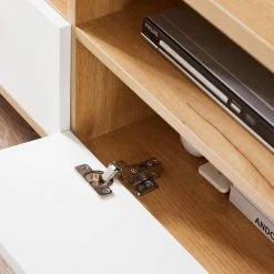 Modern 47.2 in. Wood White TV Stand with 2-Drawers and 2-Shelf Fits TV's up to 50 in. by Tidoin -Cheap Tidoin Store white tidoin tv stands jxy ydw6s 027 4f 1000